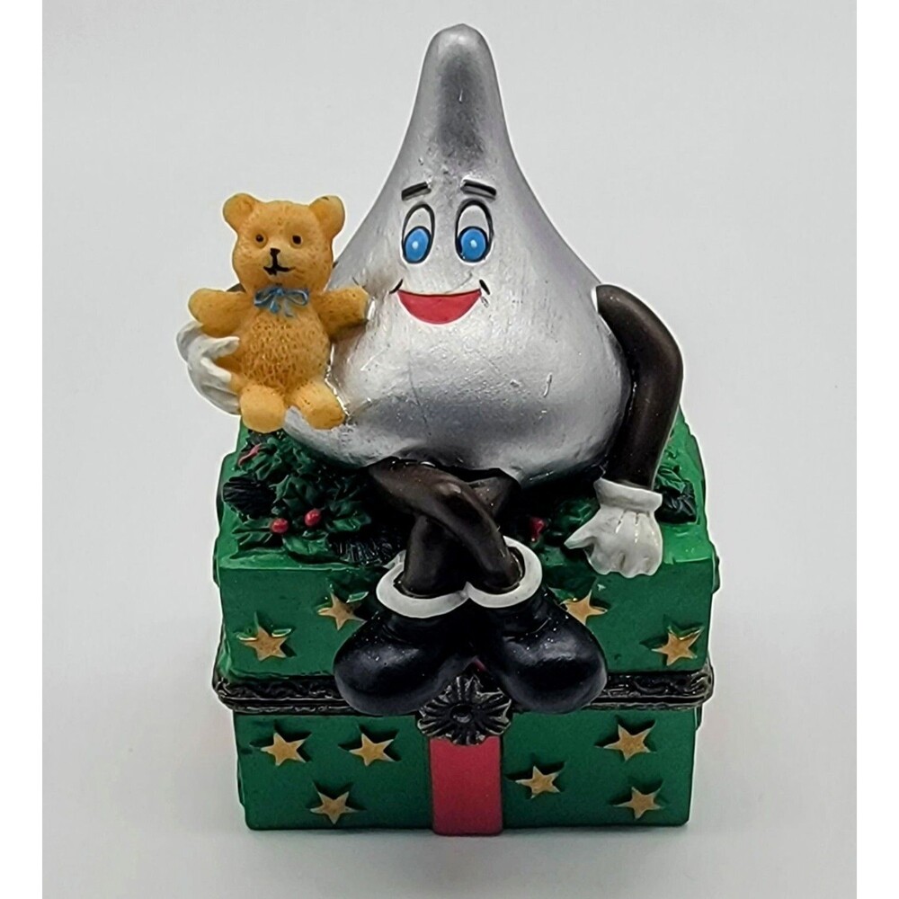 Hershey's Kiss Kurt Adler Christmas Trinket Ring Box Holiday Decor